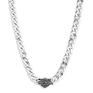 Harley-Davidson Silver Curb Chain Necklace